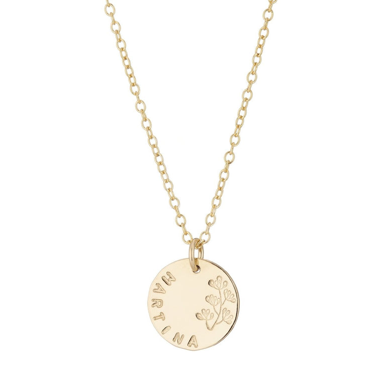Flourish Name Necklace Gold - Lulu + Belle Jewellery