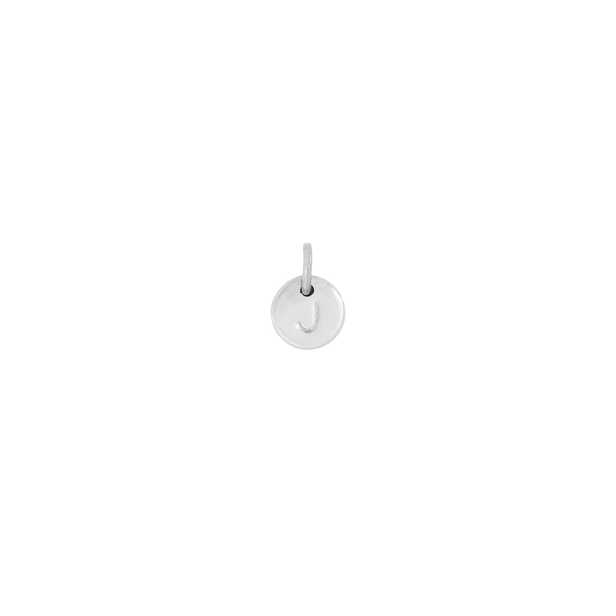 petite initial disc silver standard font 