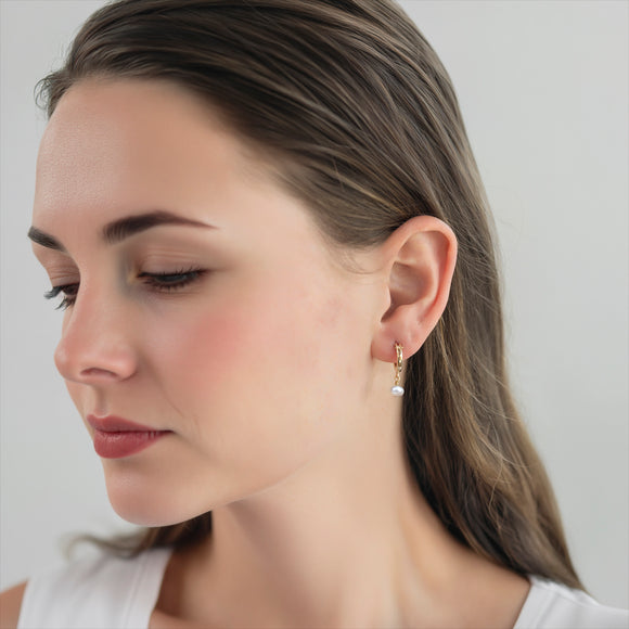 june birthstone hoop earrings in gold 