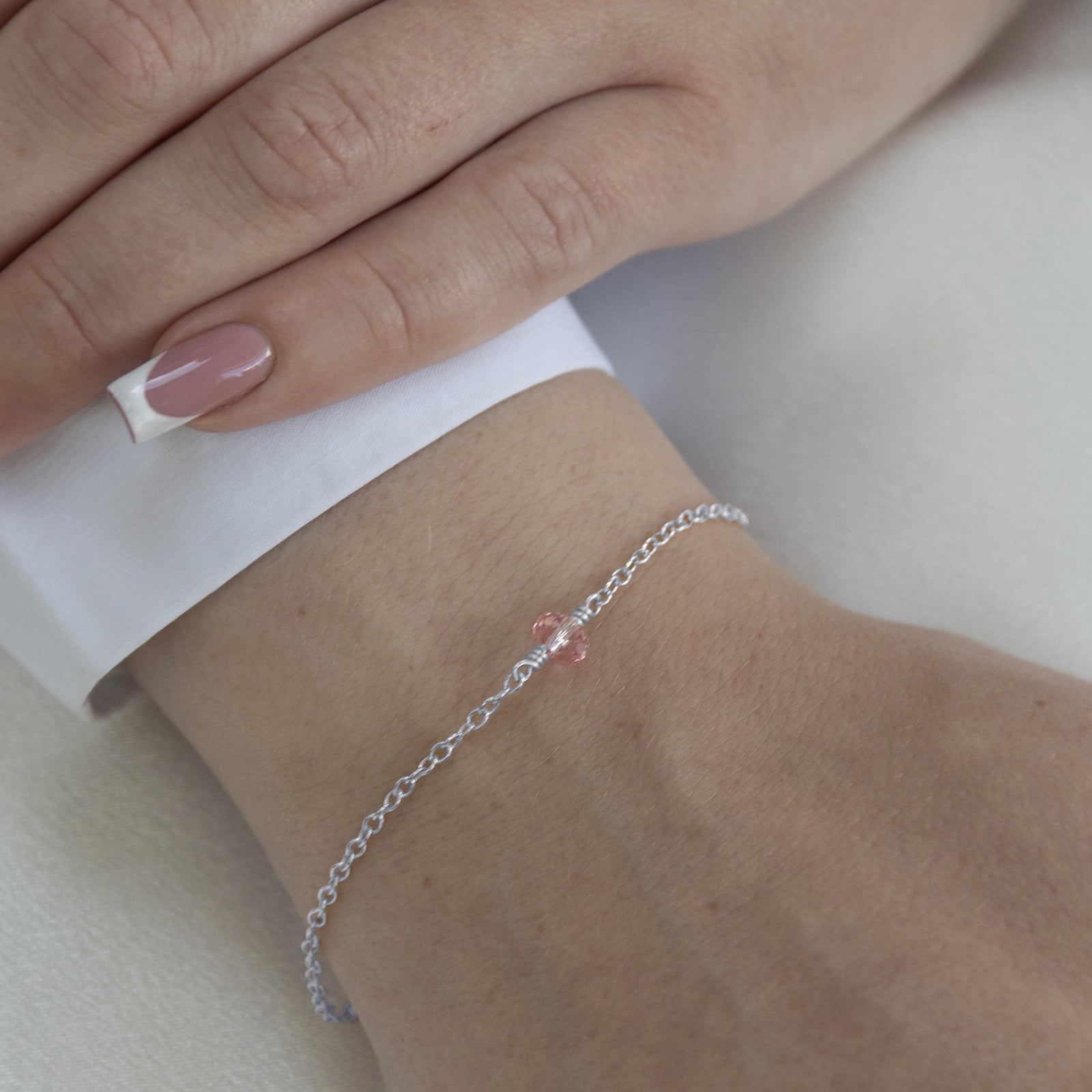 October_birthstone_bracelet_silver_on_a_model