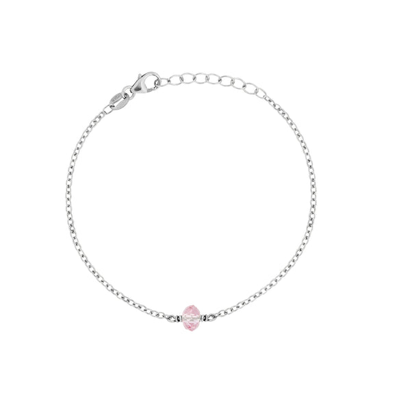 October birthstone bracelet silver 