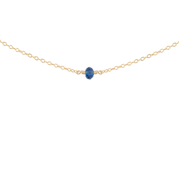 September birthstone necklace gold 