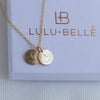 Gold Date and Initial Necklace - Lulu and Belle