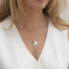 Silver Personalised Name Necklace + Birthstone