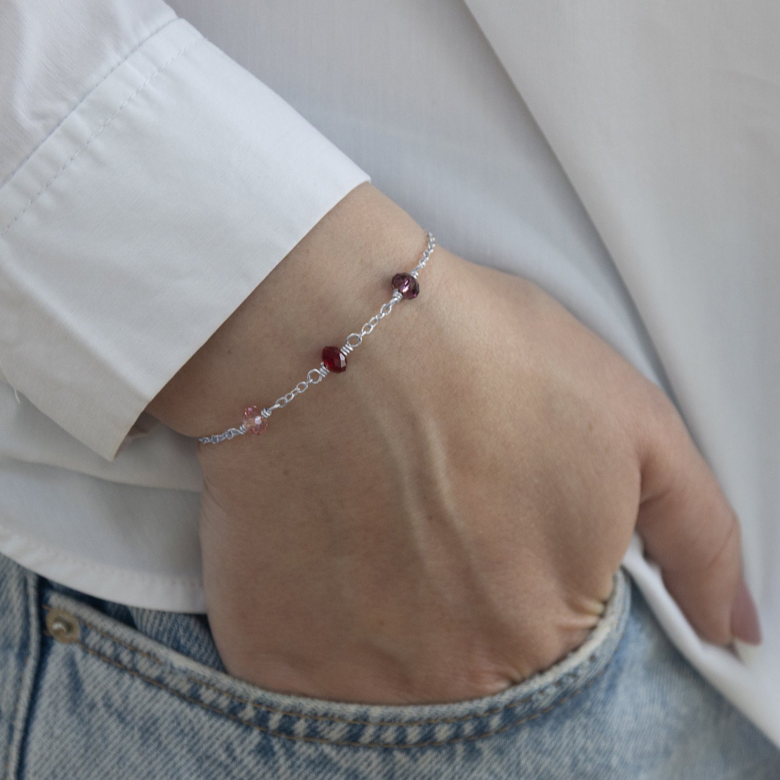 family_birthstone_bracelet_three_stones_silver_on_a_model