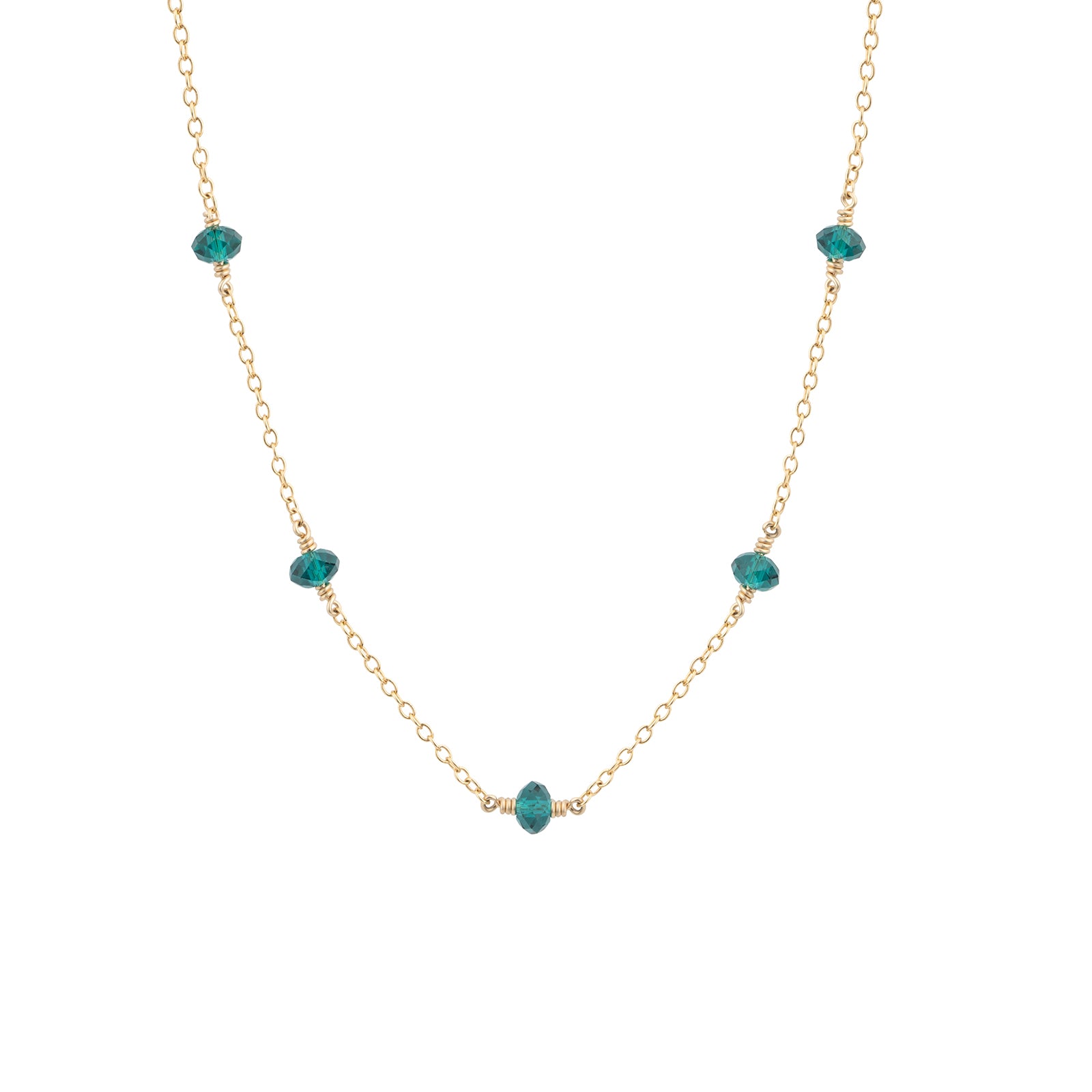 family birthstone necklaces gold with five birthstones of your choice 