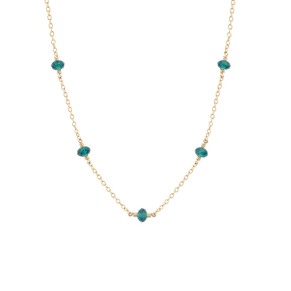 family birthstone necklaces gold with five birthstones of your choice 