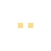 Gold Rectangle Studs - Lulu + Belle Jewellery