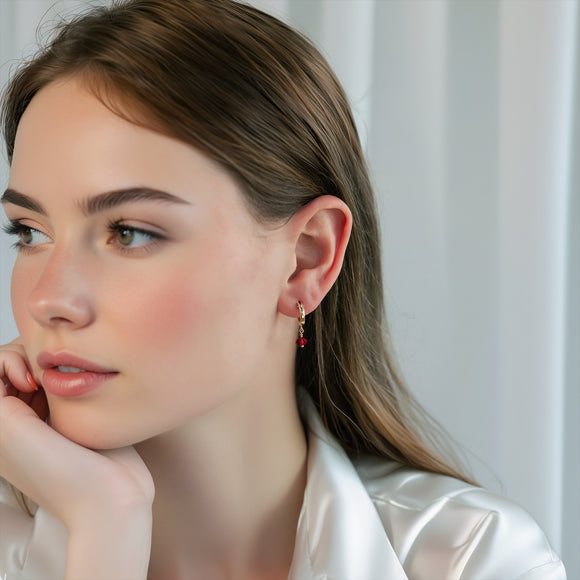 january birthstone hoop earrings gold 