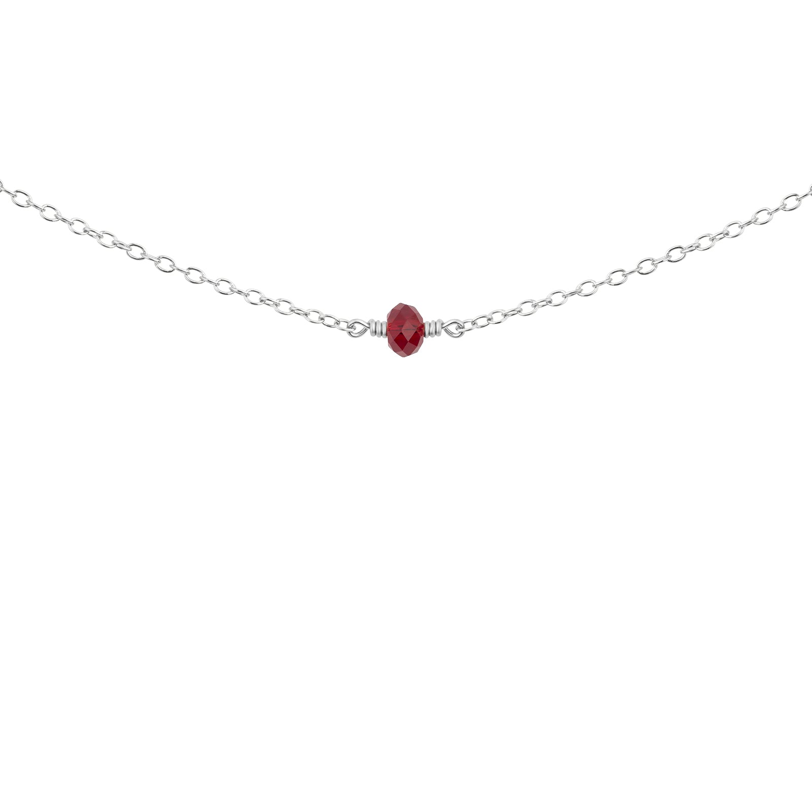 july birthstone necklace sterling silver 