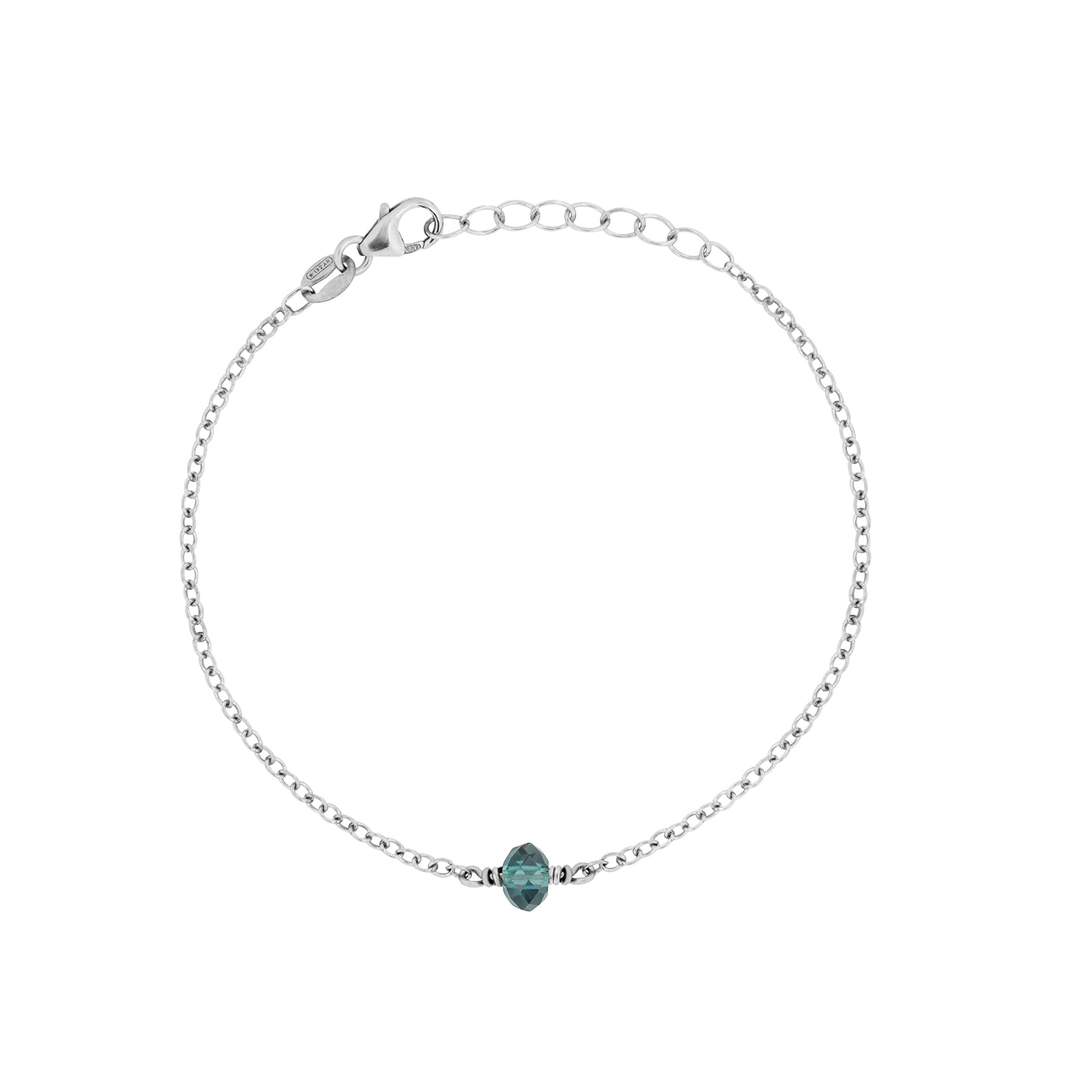 may birthstone bracelet silver 