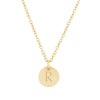 medium gold initial necklace 