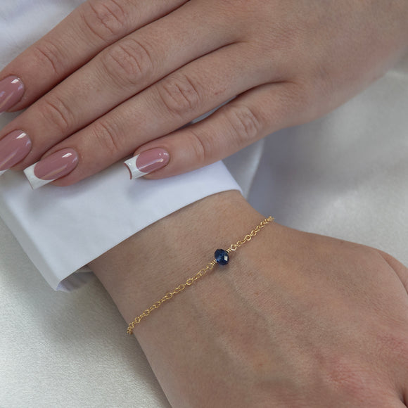 september birthstone bracelet gold 