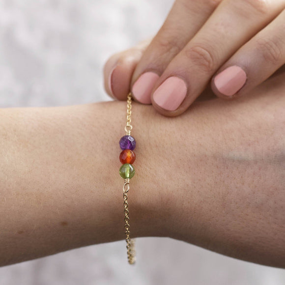 Gold Birthstone Bracelet - Lulu + Belle Jewellery