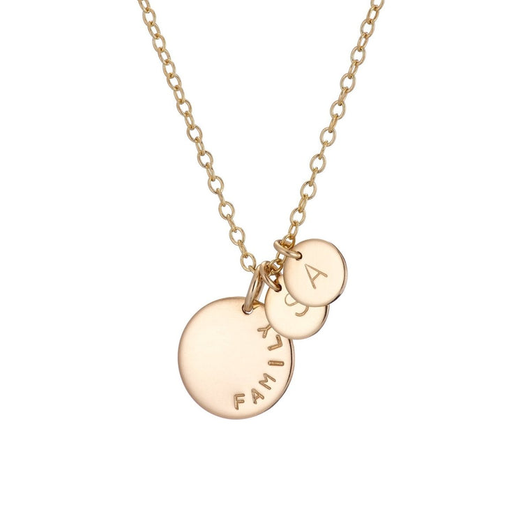 Add a dainty 8 mm disc gold - Lulu + Belle Jewellery