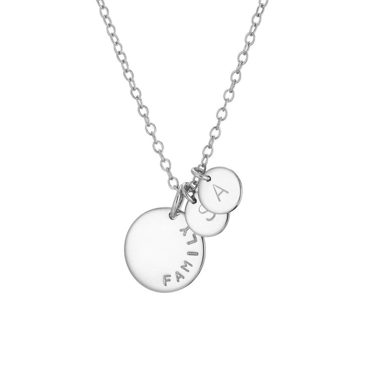 Add four 8 mm discs silver - Lulu + Belle Jewellery