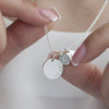 Add one 8 mm disc silver - Lulu + Belle Jewellery