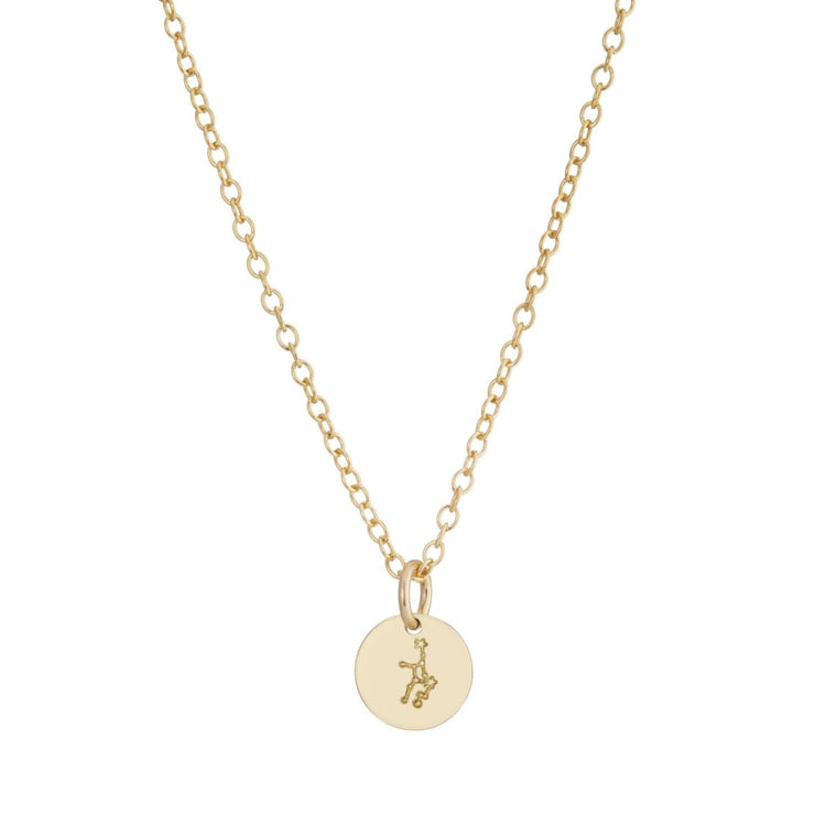 Add one gold 9 mm constellation disc - Lulu + Belle Jewellery