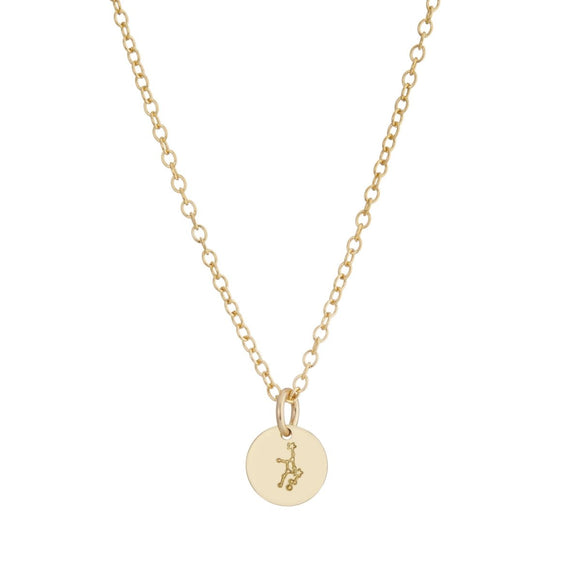 Add one gold 9 mm constellation disc - Lulu + Belle Jewellery