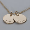 Add One Stamped Edge Disc Gold - Lulu + Belle Jewellery