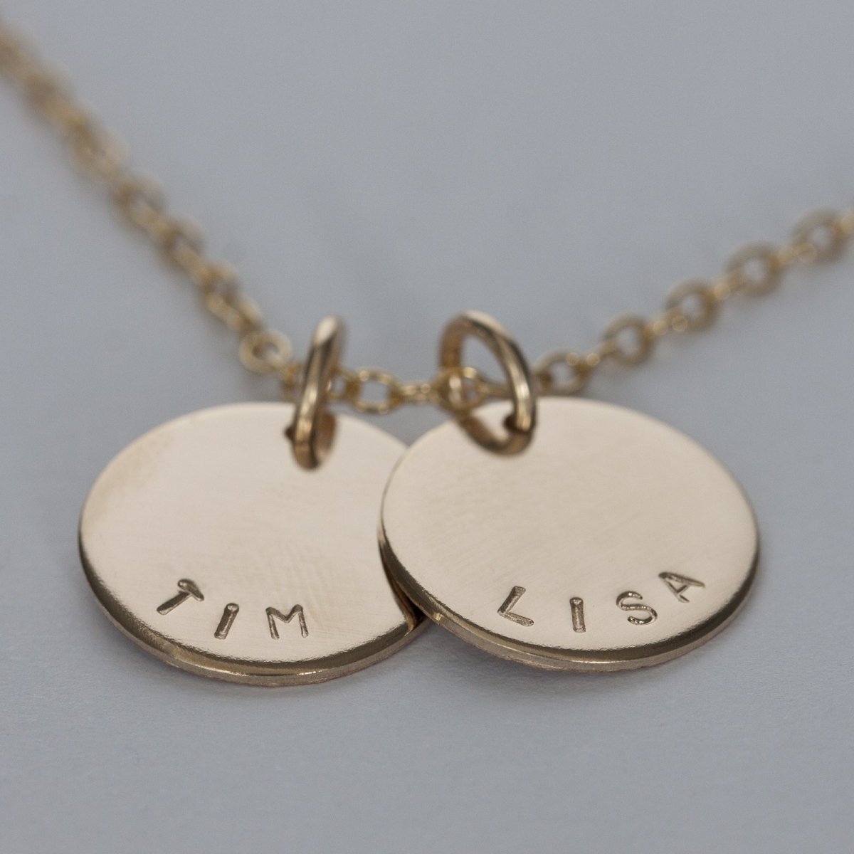 Add One Stamped Edge Disc Gold - Lulu + Belle Jewellery