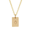 Add two rectangular letter pendants - Lulu + Belle Jewellery