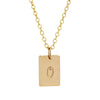 Add two rectangular letter pendants - Lulu + Belle Jewellery