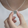 Add two stamped edge name disc silver - Lulu + Belle Jewellery
