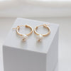 AVA Pearl Hoops Gold or Silver - Lulu + Belle Jewellery