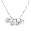 Charm Disc Necklace Silver - Choose Your Charms - Lulu + Belle Jewellery