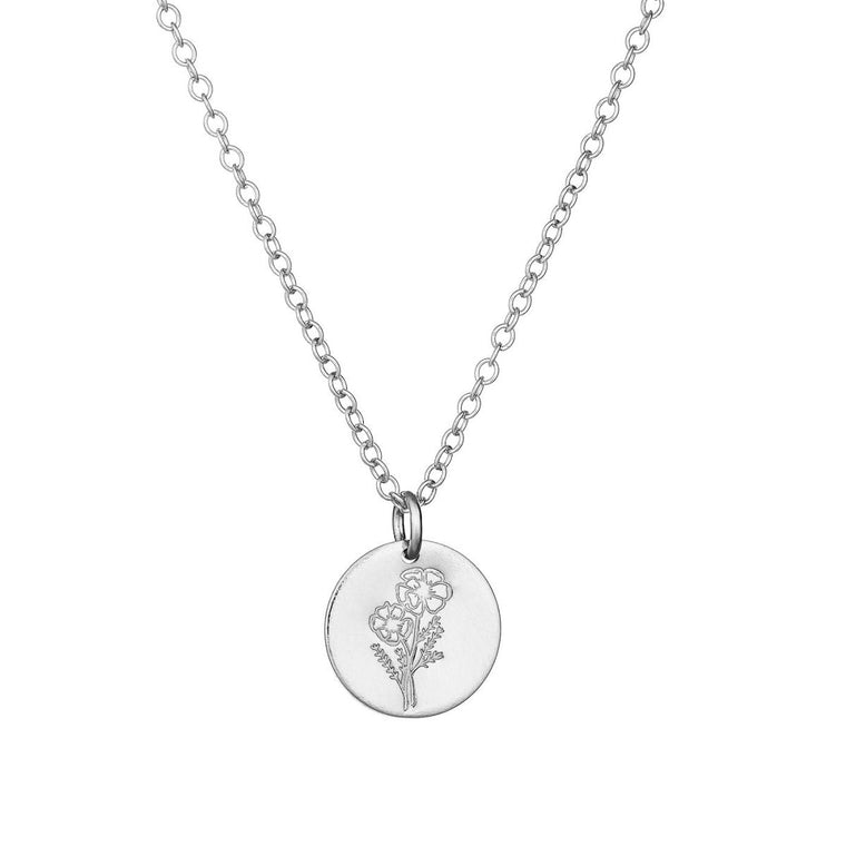 Cosmos Flower Necklace Silver - Lulu + Belle Jewellery