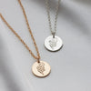 Cosmos Flower Necklace Silver - Lulu + Belle Jewellery