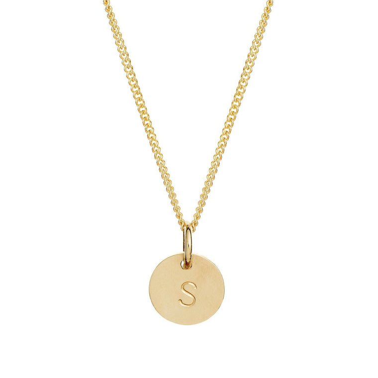 Dainty 9kt Solid Gold Initial Necklace - Lulu + Belle Jewellery