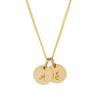 Dainty 9kt Solid Gold Initials Necklace in Script - Lulu + Belle Jewellery