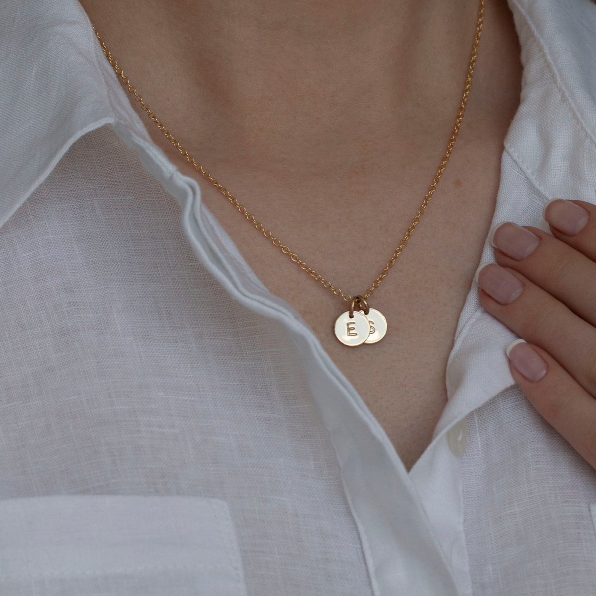 Perfectly Dainty Initial Necklace in Gold | Flaire & Co.