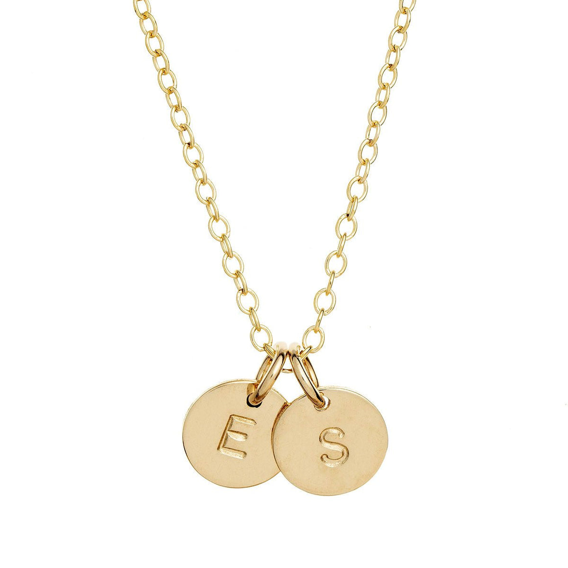 Solid Gold Letter Personalised Necklace 9ct Gold