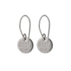 Dainty Hammered Disc Earrings in Silver - Lulu + Belle Jewellery