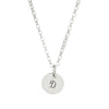 Dainty Sterling Silver Initial Necklace Script - Lulu + Belle Jewellery