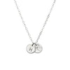 Dainty Sterling Silver Initials Necklace Two or More Discs - Lulu + Belle Jewellery