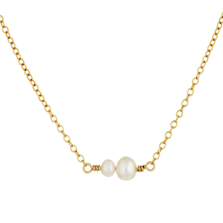 Double Pearl Necklace - The Two of Us - Lulu + Belle Jewellery