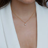 EVE Single Pearl Necklace Gold or Silver - Lulu + Belle Jewellery