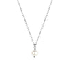 EVE Single Pearl Necklace Gold or Silver - Lulu + Belle Jewellery