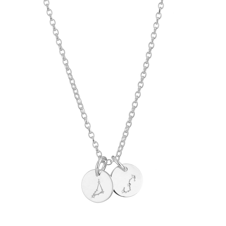 Family star sign necklace silver - Lulu + Belle Jewellery