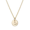 Floral initial necklace gold - Lulu + Belle Jewellery