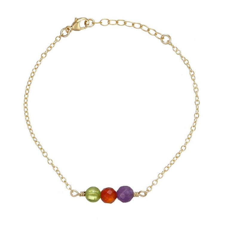 Gold Birthstone Bracelet - Lulu + Belle Jewellery