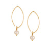 Gold Freshwater Pearl Drop Earrings - Lulu + Belle Jewellery