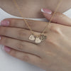Gold Heart Initial Necklace - Lulu + Belle Jewellery