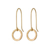 Gold Karma Drop Earrings - Lulu + Belle Jewellery