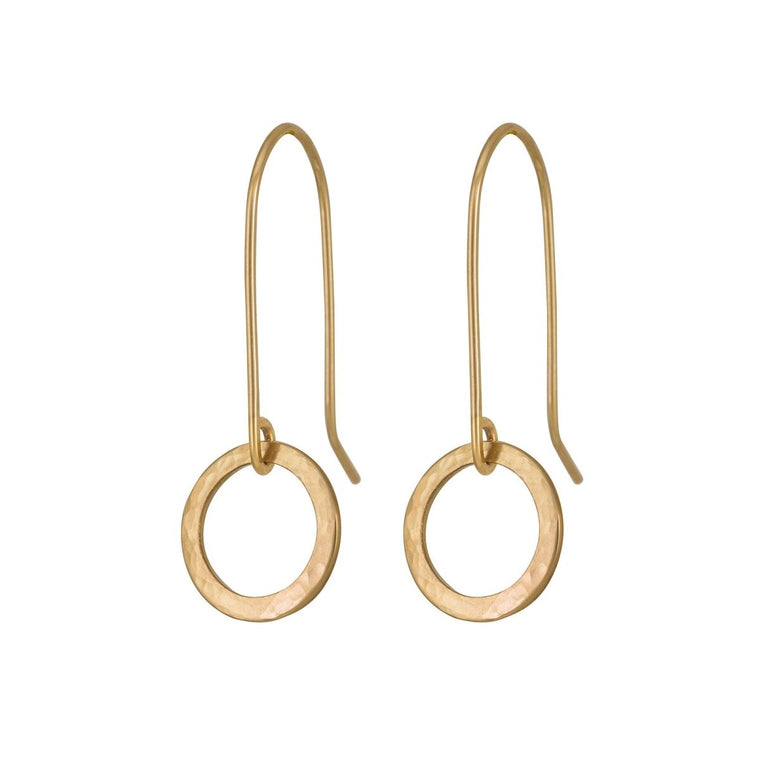 Gold Karma Drop Earrings - Lulu + Belle Jewellery