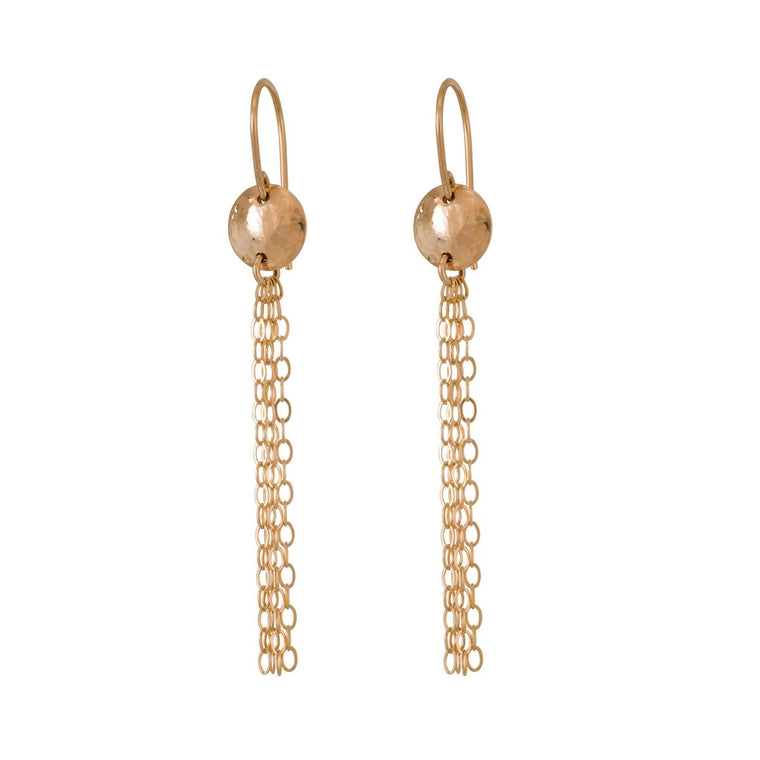 Gold Long Fringe Earrings - Lulu + Belle Jewellery